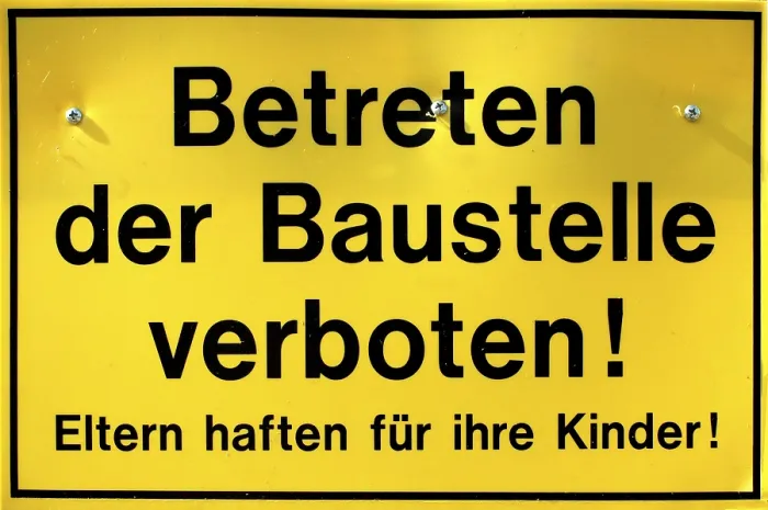 Framed Print : Shield Keep off the building site Print Framed Print : Shield Keep off the building site Print