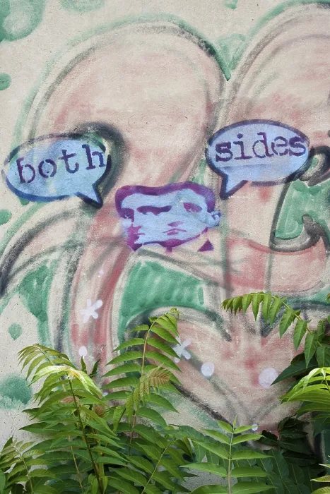 Framed Print : Both Sides Graffiti Wall Print