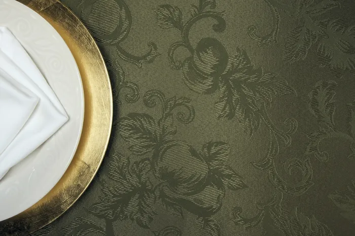 Framed Print : Silk Background and Plate Setting Overhead Print Framed Print : Silk Background and Plate Setting Overhead Print