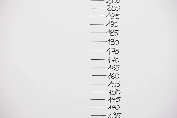 Framed Print : Size Chart Print on White Wall Framed Print : Size Chart Print on White Wall