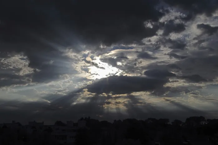 Framed Print : Sky with Clouds and Rays of Sunshine Print Framed Print : Sky with Clouds and Rays of Sunshine Print