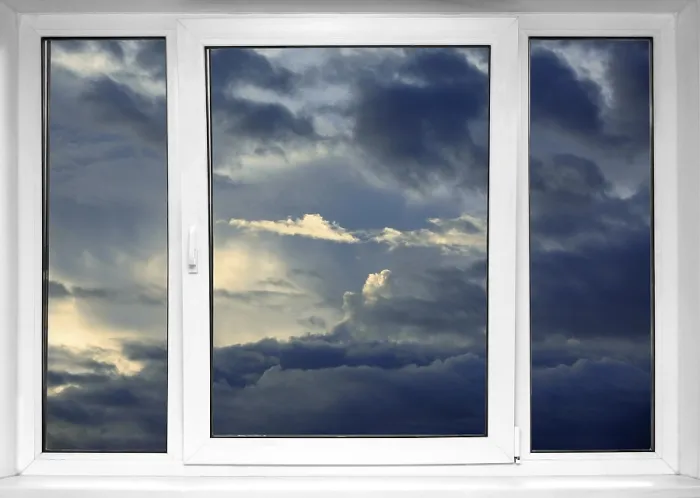 Framed Print : Sky Through White Window Print Framed Print : Sky Through White Window Print
