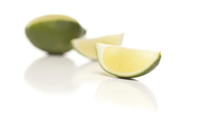 Framed Print : Sliced Lime Print on Reflective White Surface Framed Print : Sliced Lime Print on Reflective White Surface