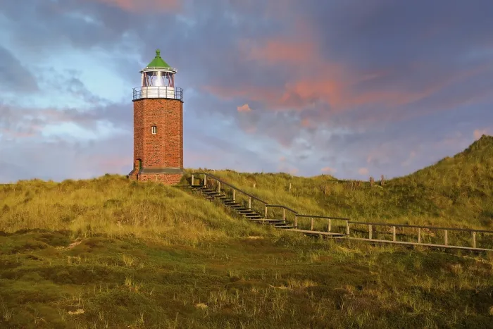 Framed Print : Small Lighthouse Print, Quermatenfeuer, Kampen, Sylt Framed Print : Small Lighthouse Print, Quermatenfeuer, Kampen, Sylt