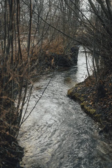 Framed Print : Winter Stream in Ternitz, Lower Austria Print Framed Print : Winter Stream in Ternitz, Lower Austria Print