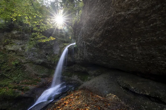 Framed Print : Autumn Waterfall Print Framed Print : Autumn Waterfall Print
