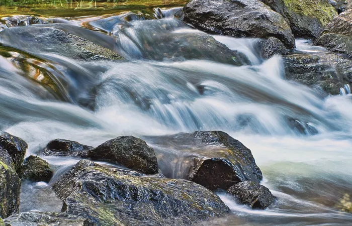 Framed Print : Small Waterfall Print, Ruti, Switzerland Framed Print : Small Waterfall Print, Ruti, Switzerland