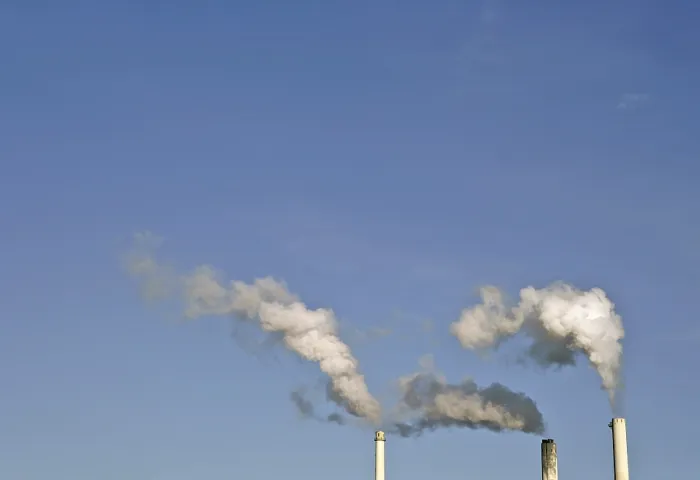 Framed Print : Industrial Smokestacks Print Framed Print : Industrial Smokestacks Print