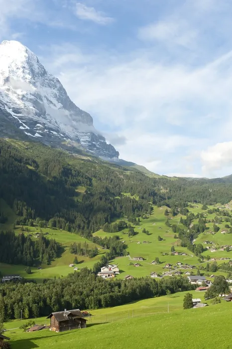 Framed Print : Snow-capped Mt Eiger Print, Grindelwald, Switzerland Framed Print : Snow-capped Mt Eiger Print, Grindelwald, Switzerland