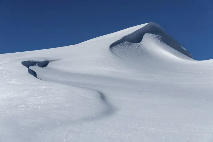 Framed Print : Snow Drift with Snow Cornice, Rietzlern, Austria Print