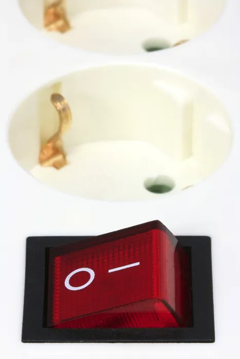 Framed Print : Socket with switch on / off button Print Framed Print : Socket with switch on / off button Print