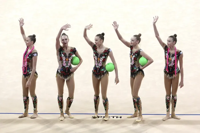 Framed Print : Rhythmic Gymnastics Print - Sofia, Bulgaria 2018 Framed Print : Rhythmic Gymnastics Print - Sofia, Bulgaria 2018