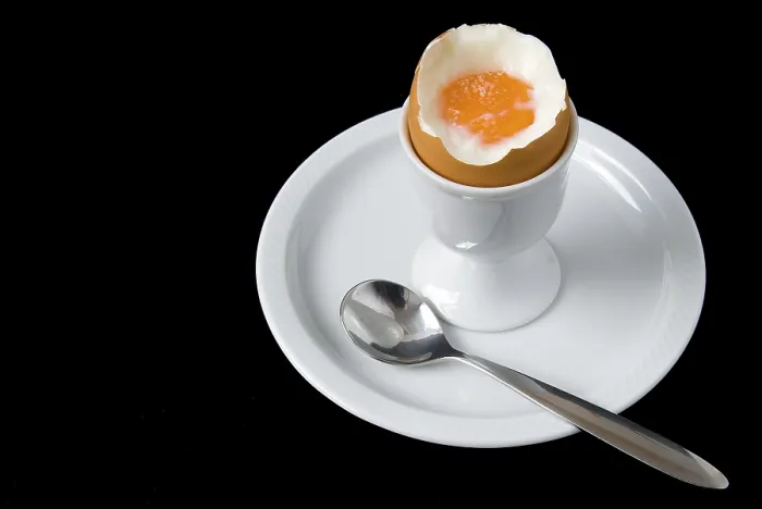 Framed Print : Soft-boiled Breakfast Egg Print in an Egg Cup Framed Print : Soft-boiled Breakfast Egg Print in an Egg Cup