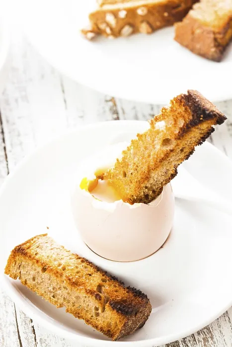 Framed Print : The Soft-Boiled Egg in an Eggcup with Toasted Bread Print Framed Print : The Soft-Boiled Egg in an Eggcup with Toasted Bread Print