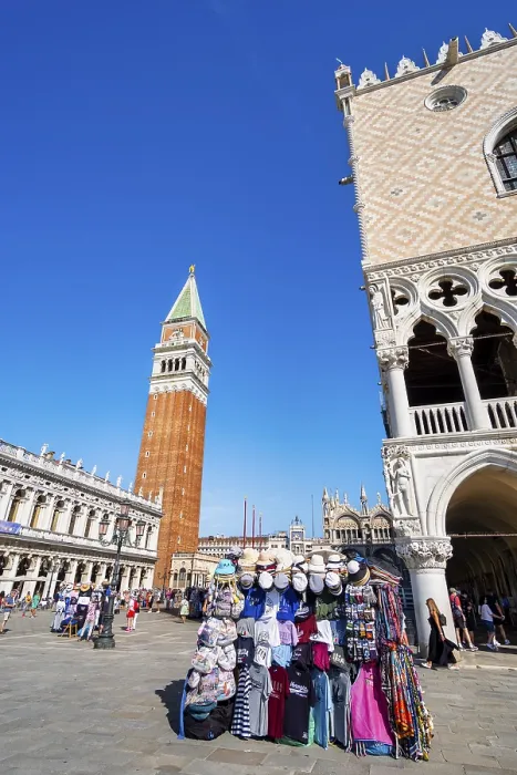 Framed Print : Souvenir Stall at St Mark's Square Print, Venice, Italy Framed Print : Souvenir Stall at St Mark's Square Print, Venice, Italy