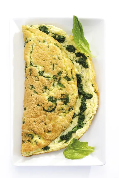 Framed Print : Spinach Omelet Print