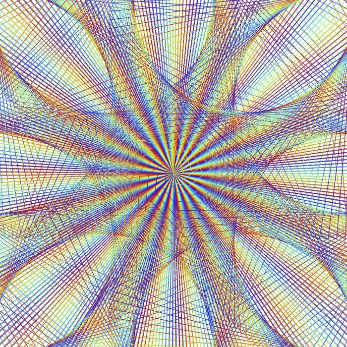 Framed Print : Spirography Print with Geometric Patterns Framed Print : Spirography Print with Geometric Patterns