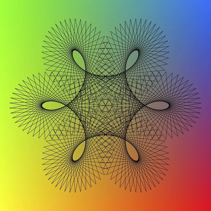 Framed Print : Spirography Print Artwork Framed Print : Spirography Print Artwork