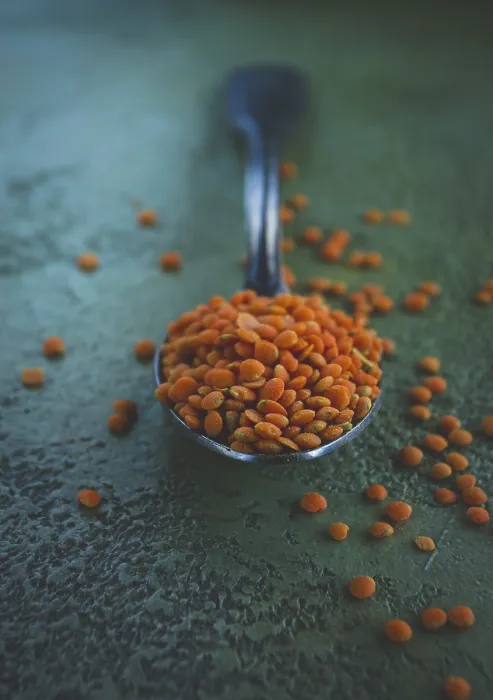 Framed Print : Food Preparation Print: Lentils on Textured Surface Framed Print : Food Preparation Print: Lentils on Textured Surface