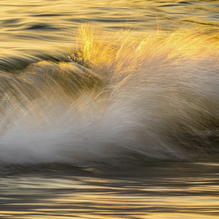 Framed Print : Print of Sunset Waves at Porth Nanven, Cornwall Framed Print : Print of Sunset Waves at Porth Nanven, Cornwall