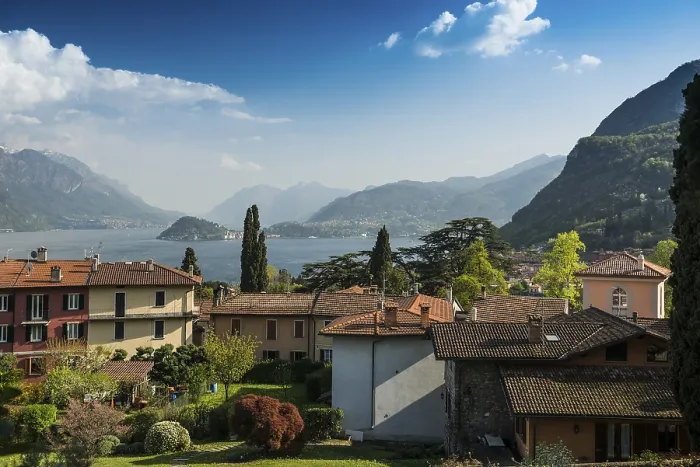 Framed Print : Spring in Menaggio, Lake Como Print Framed Print : Spring in Menaggio, Lake Como Print