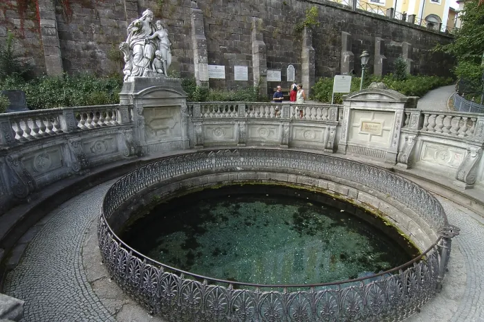 Framed Print : Donaueschingen Spring Print, Danube Source Framed Print : Donaueschingen Spring Print, Danube Source