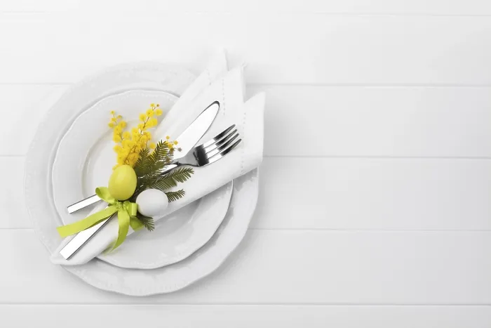 Framed Print : Spring Table Setting with Mimosa Easter Holidays Dinner Print Framed Print : Spring Table Setting with Mimosa Easter Holidays Dinner Print