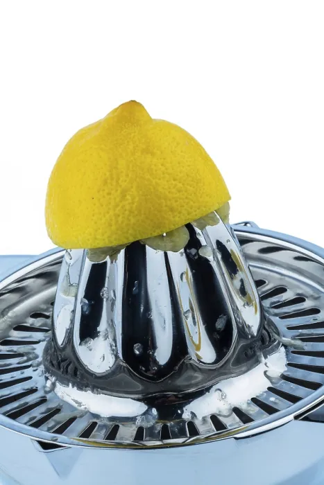 Framed Print : A Squeezed Lemon Print on White Background Framed Print : A Squeezed Lemon Print on White Background