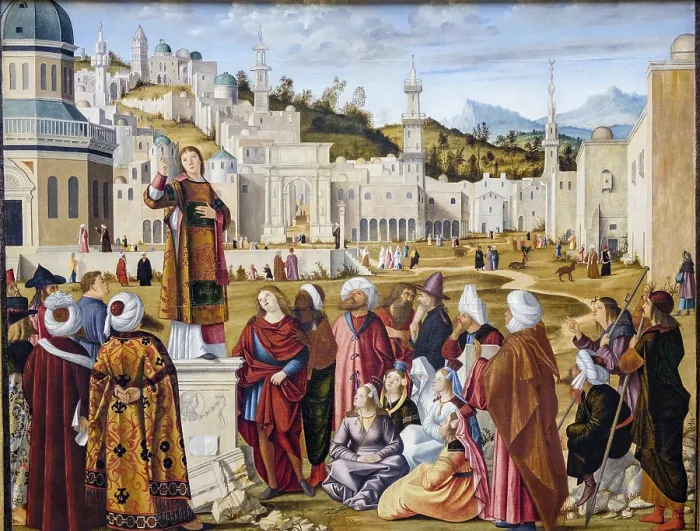 Framed Print : St Stephen's Preaching in Jerusalem Print, Louvre Museum, Paris Framed Print : St Stephen's Preaching in Jerusalem Print, Louvre Museum, Paris