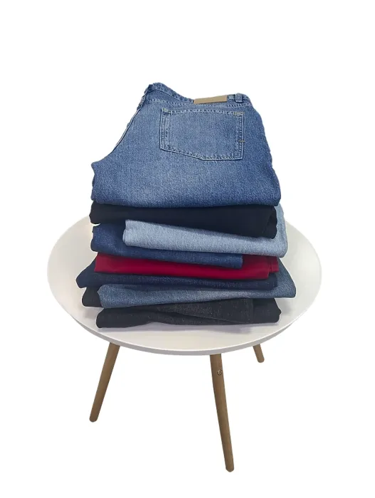 Framed Print : Blue and Black Jeans on Round Table Print Framed Print : Blue and Black Jeans on Round Table Print