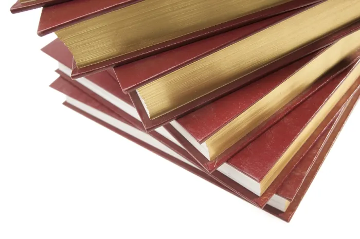 Framed Print : Stack of Books Print Isolated on White Background Framed Print : Stack of Books Print Isolated on White Background
