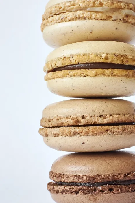Framed Print : Brown French Macaron Print Framed Print : Brown French Macaron Print
