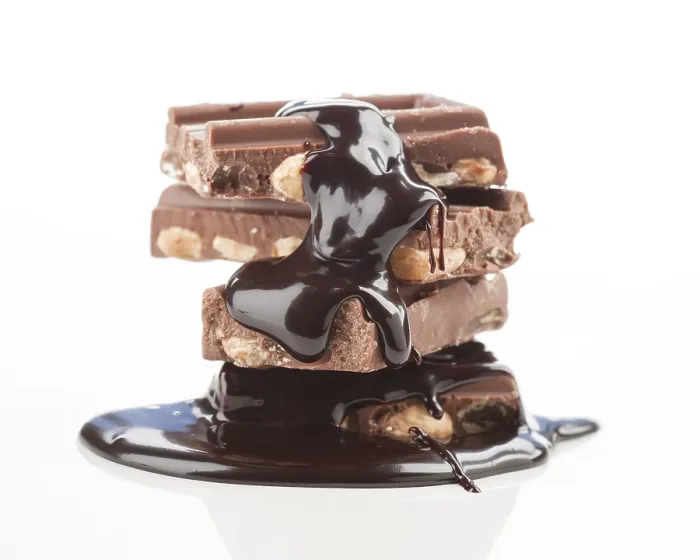 Framed Print : Rich Chocolate Bars with Almonds Print Framed Print : Rich Chocolate Bars with Almonds Print