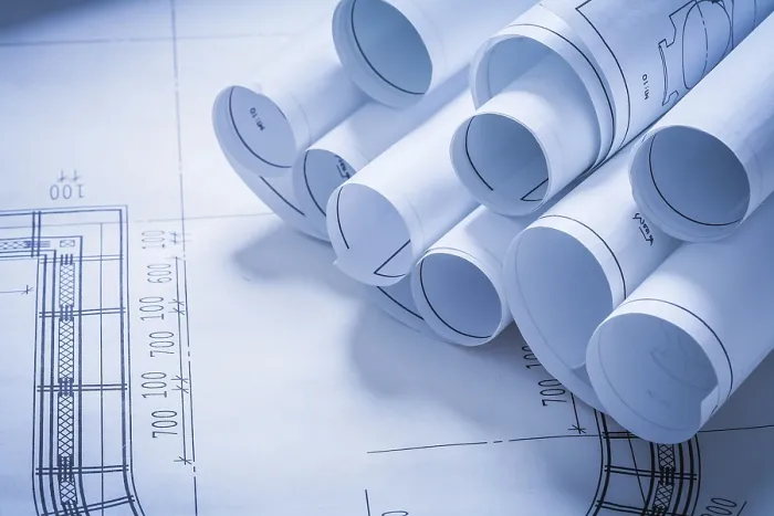 Framed Print : Construction Plans Print - Building Architecture Concept Framed Print : Construction Plans Print - Building Architecture Concept