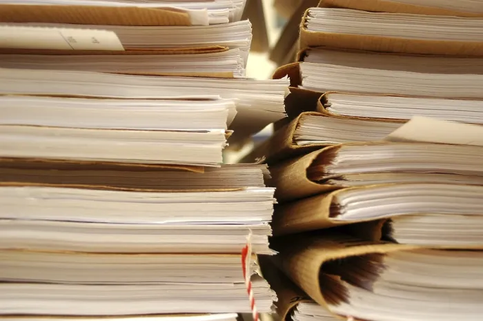 Framed Print : Stack of Documents Print Framed Print : Stack of Documents Print