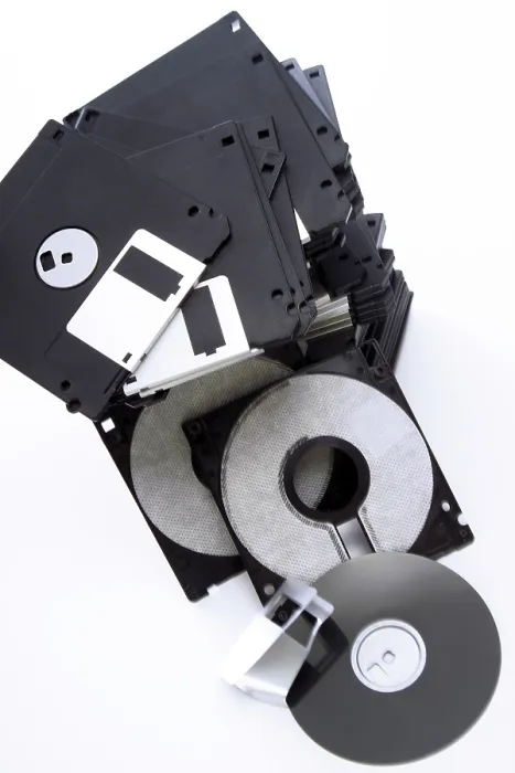Framed Print : Stack of Floppy Disks Print