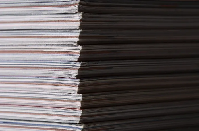 Framed Print : Stack of Magazines Print Framed Print : Stack of Magazines Print