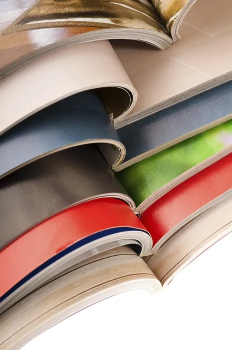 Framed Print : Stack of Magazines Print, Poland Framed Print : Stack of Magazines Print, Poland