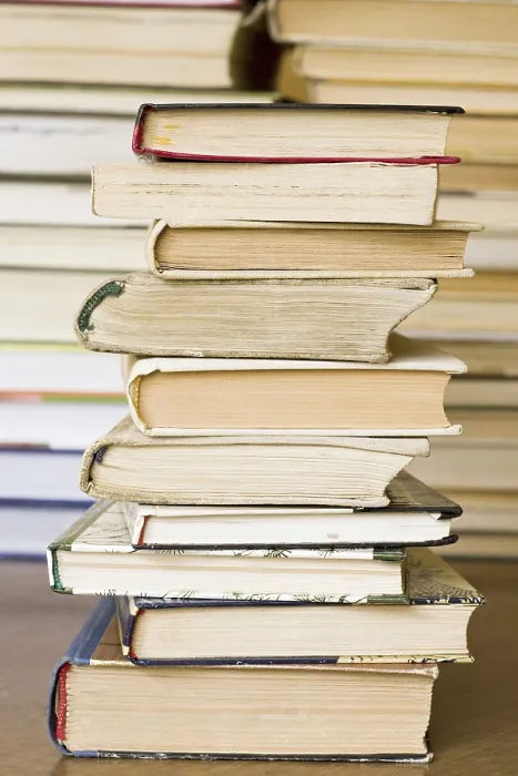 Framed Print : Public Library Print: Stack of Old Books Framed Print : Public Library Print: Stack of Old Books