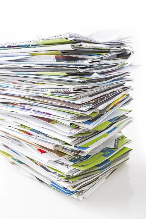 Framed Print : Stack of Waste Paper Print - Recyclable Materials Framed Print : Stack of Waste Paper Print - Recyclable Materials