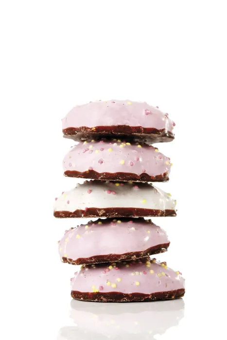 Framed Print : Stacked Gingerbread Biscuits Print Framed Print : Stacked Gingerbread Biscuits Print