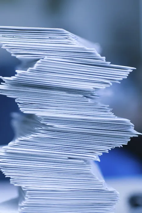 Framed Print : Stacked Papers Print Framed Print : Stacked Papers Print