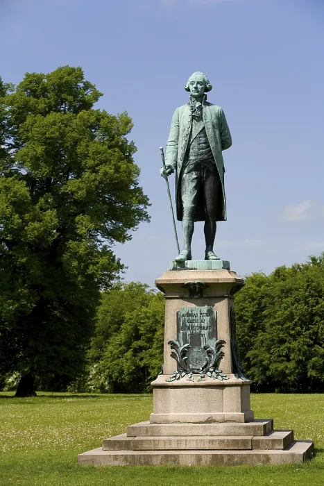 Framed Print : Statue of Andreas Peter, count of Bernstorff Print Framed Print : Statue of Andreas Peter, count of Bernstorff Print
