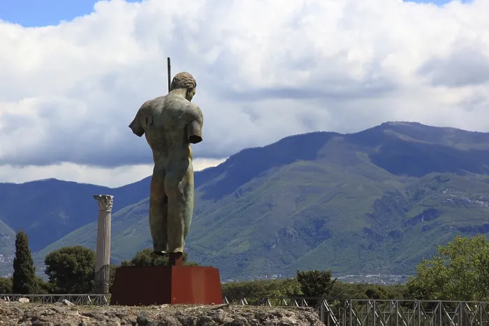 Framed Print : Statue of Daedalus Print, Pompeii, Italy Framed Print : Statue of Daedalus Print, Pompeii, Italy