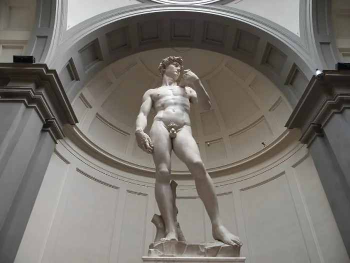 Framed Print : Michelangelo's Statue of David Print, Florence, Italy Framed Print : Michelangelo's Statue of David Print, Florence, Italy