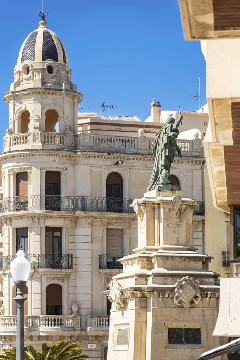 Framed Print : Statue at Balcon Mediterraneo Print, Mediterranean Sea View Framed Print : Statue at Balcon Mediterraneo Print, Mediterranean Sea View