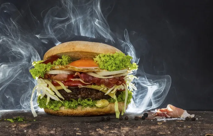 Framed Print : Steaming Cheeseburger Print Framed Print : Steaming Cheeseburger Print