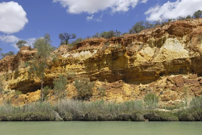 Framed Print : Murray River Steep Cliffs Print, Berri Australia Framed Print : Murray River Steep Cliffs Print, Berri Australia