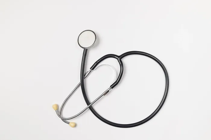 Framed Print : Stethoscope Print on White Background Framed Print : Stethoscope Print on White Background