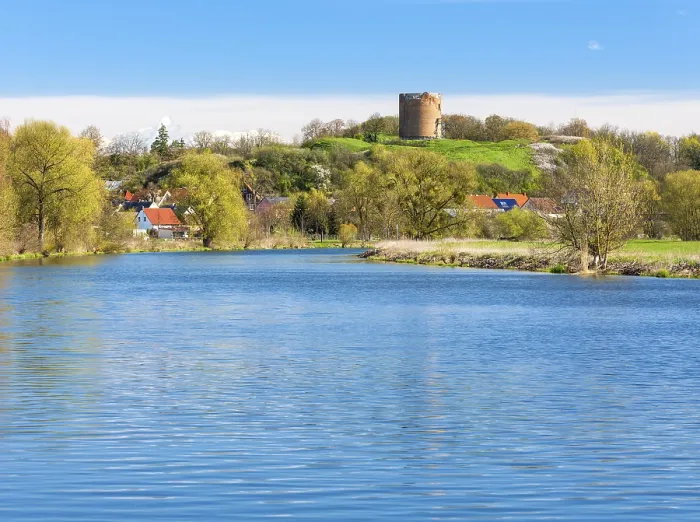 Framed Print : Stolpe Castle Print over the Oder, Germany Framed Print : Stolpe Castle Print over the Oder, Germany